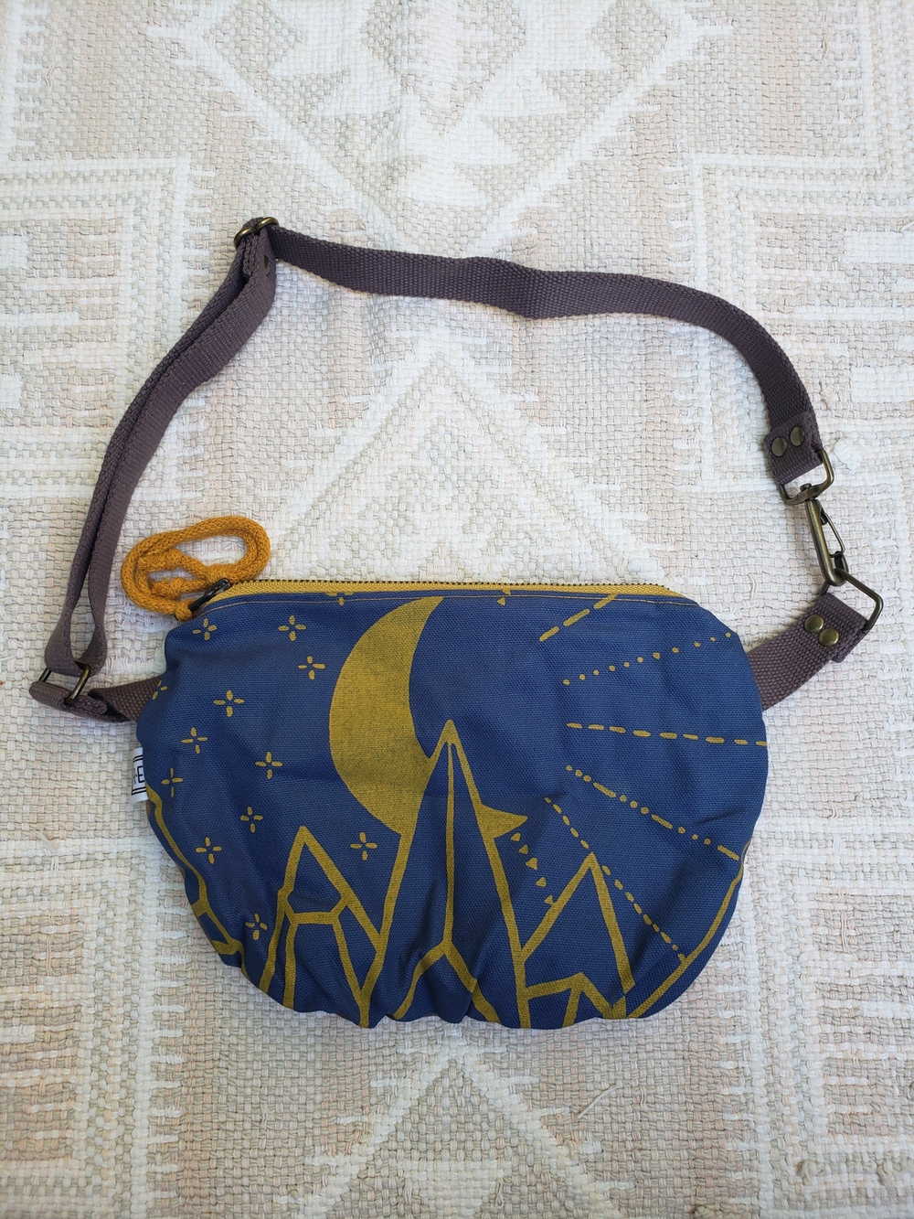 Rachel Elise Date Purse Hand Printed Crossbody Bag